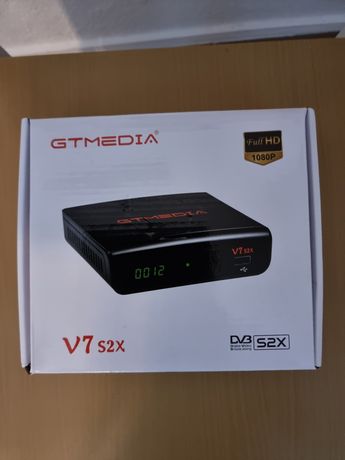 Box satélite V7 s2x com pen Wi-Fi (novo)