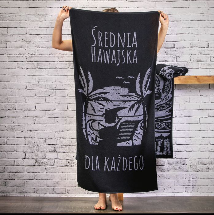 Nowy recznik 140x70 srednia hawajska dla kazdego kapitan bomba