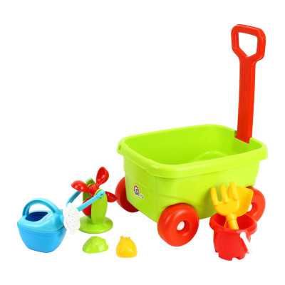 Візок каталка з ручкою з набором для гри з піском та водою ТехноК 1409