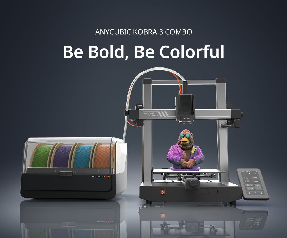 3D принтер Anycubic Kobra 3 Combo