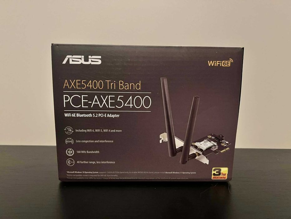ASUS PCE-AXE5400 – karta sieciowa WiFi 6E / Bluetooth 5.2