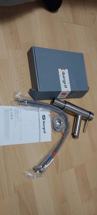 Ibergrif Bateria umywalkowa chromowana, oszczędność wody, M11103