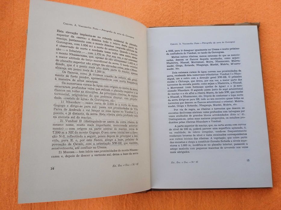 Primeiro Reconhecimento Petrográfico da Serra da Gorongosa