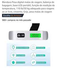 Balança digital portátil para pesar malas viagem