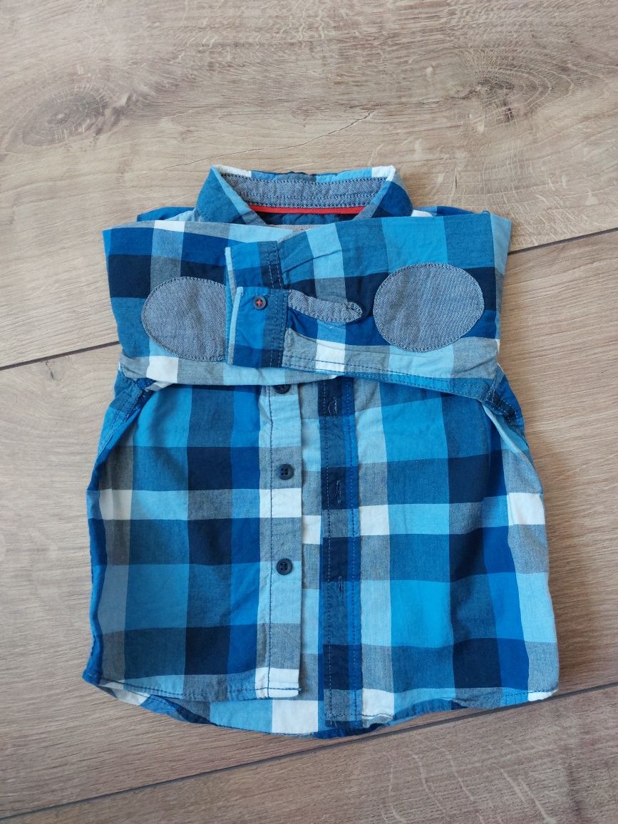 Koszula w kratę  h&m