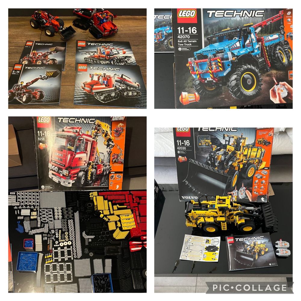 Lego Technic kolekcja 8258, 42043, 42055, 8285, 9397, 42070, 42030