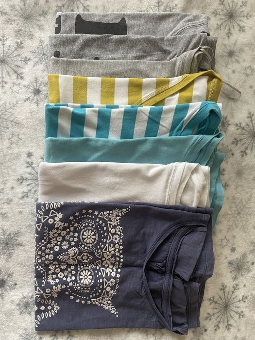 Komplet 8 tshirtów, koszulek, z bawełny, Cherokee, XS