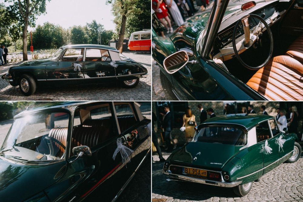 Zabytkowe Citroeny DS B11 auta na ślub wesele retro klasyk Białystok