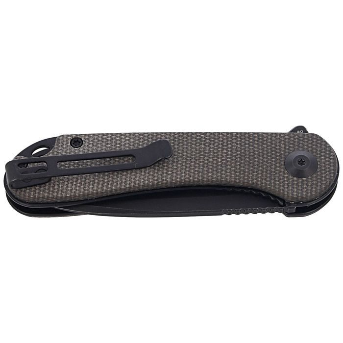 Nóż składany CIVIVI Elementum Flipper Green Micarta, Black Stonewashed