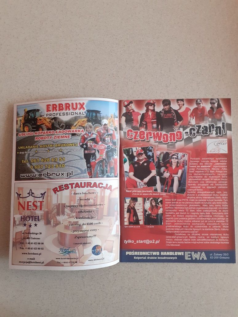Program żużlowy 2 liga 15.06.2008r. Start Gniezno - Speedway Miszkolc