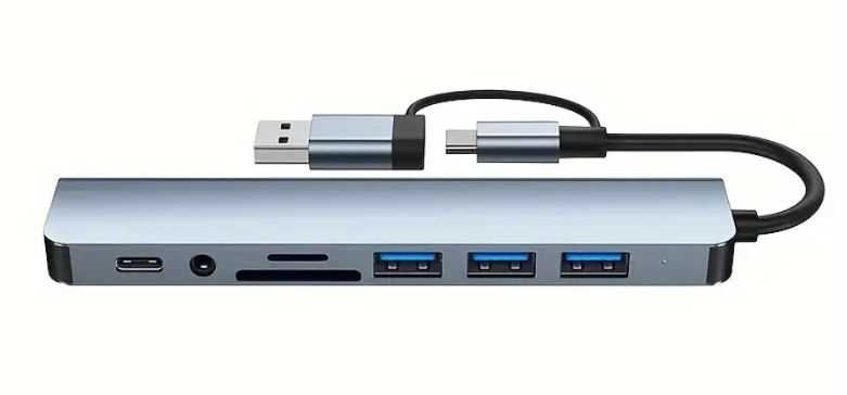 HUb USB3 8-em-1    (USB2.0 | USB3.0 | SD CARD | Audio) (10€)