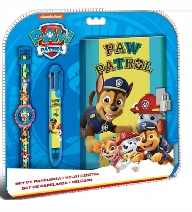 Zestaw na prezent pamiętnik zegarek długopis Psi Patrol