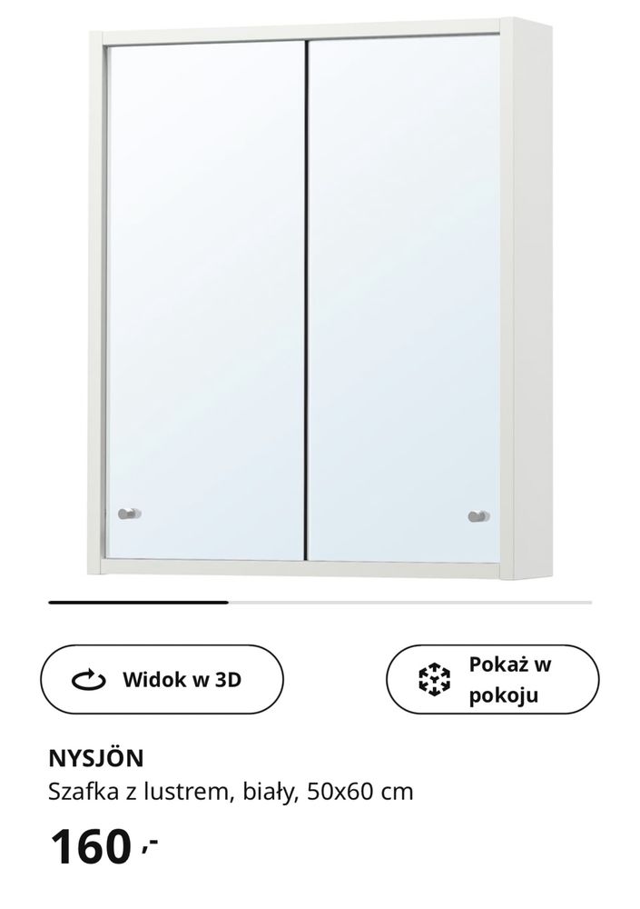 Szafka łazienkowa Ikea Nysjon