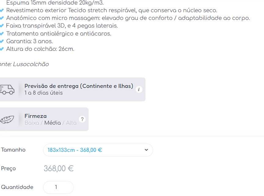 Colchão Viscoar 183*133 pouco uso