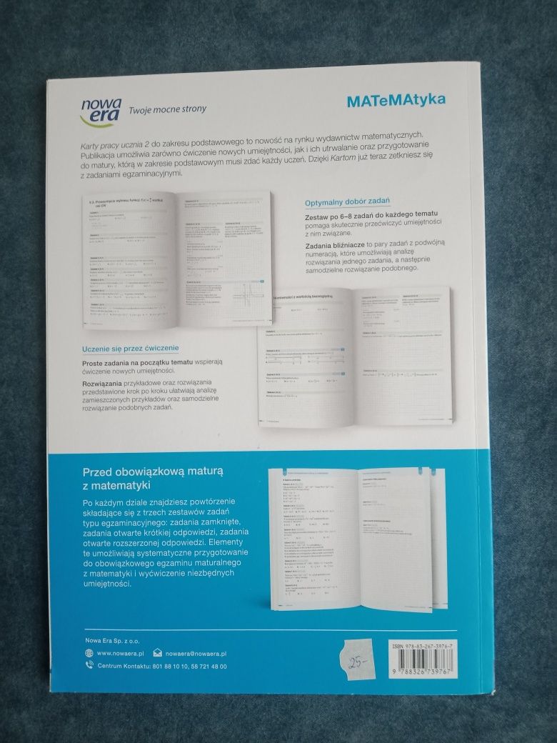 MATeMAtyka karta pracy i podręcznik dla klas 2 liceum i technikum zakr