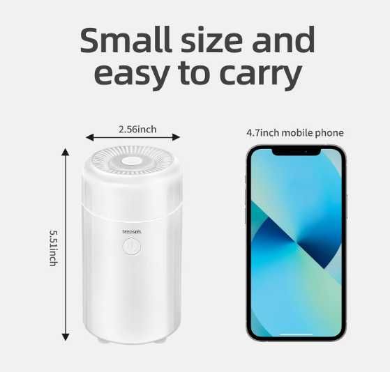 SEEDSEEL 100ml miniaturowy dyfuzor do olejków eterycznych USB (Biały)
