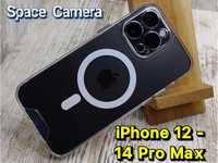 Чехол прозрачный Space с MagSafe на iPhone 12 - 15 Pro Max