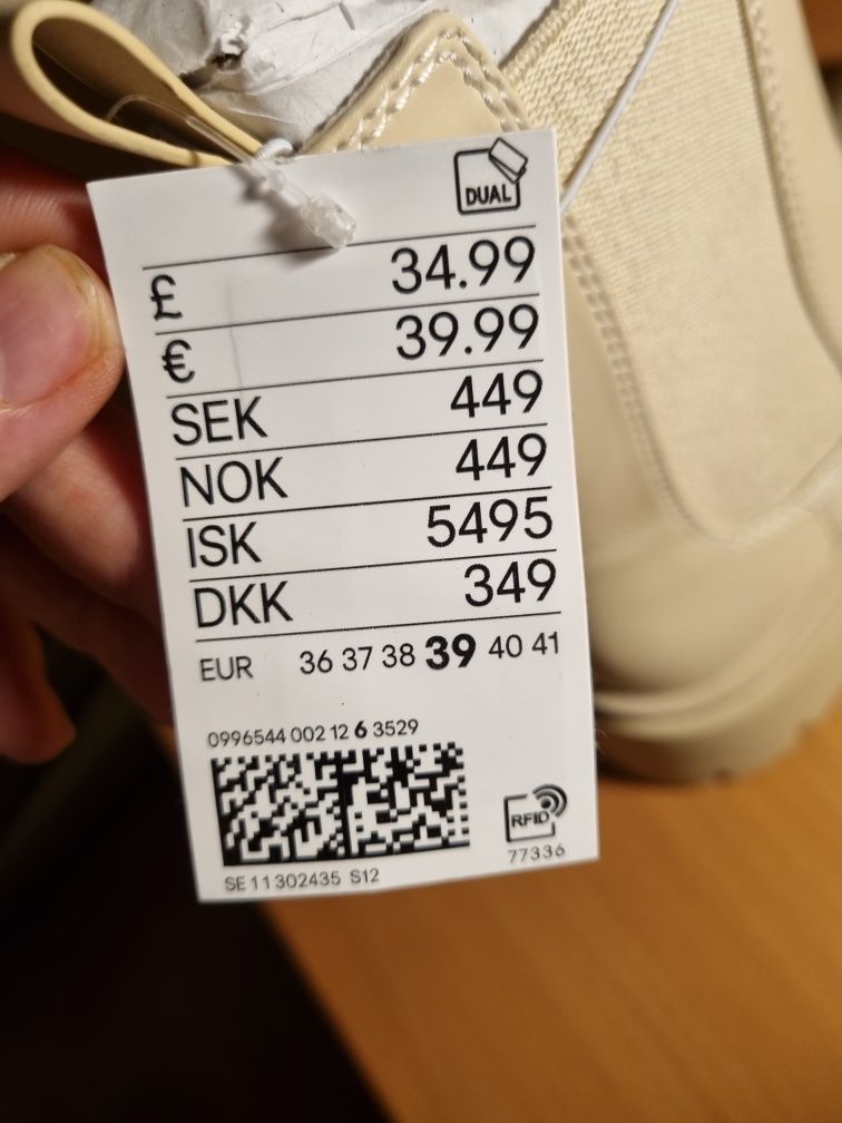 Черевики H&M, 39p.