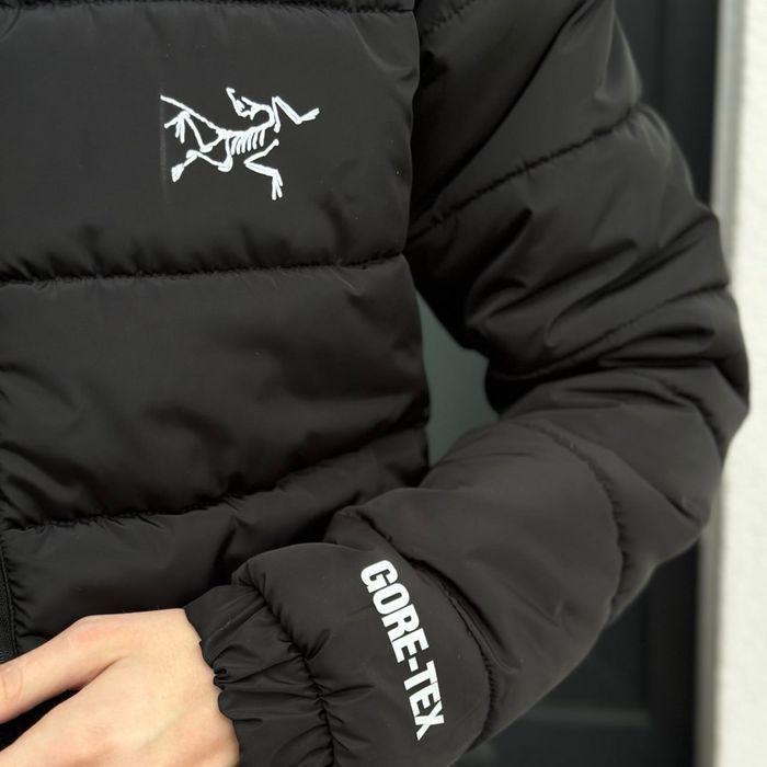Куртка тепла, зимнова, Arcteryx GORE-TEX, чорна артерикс на гортекс