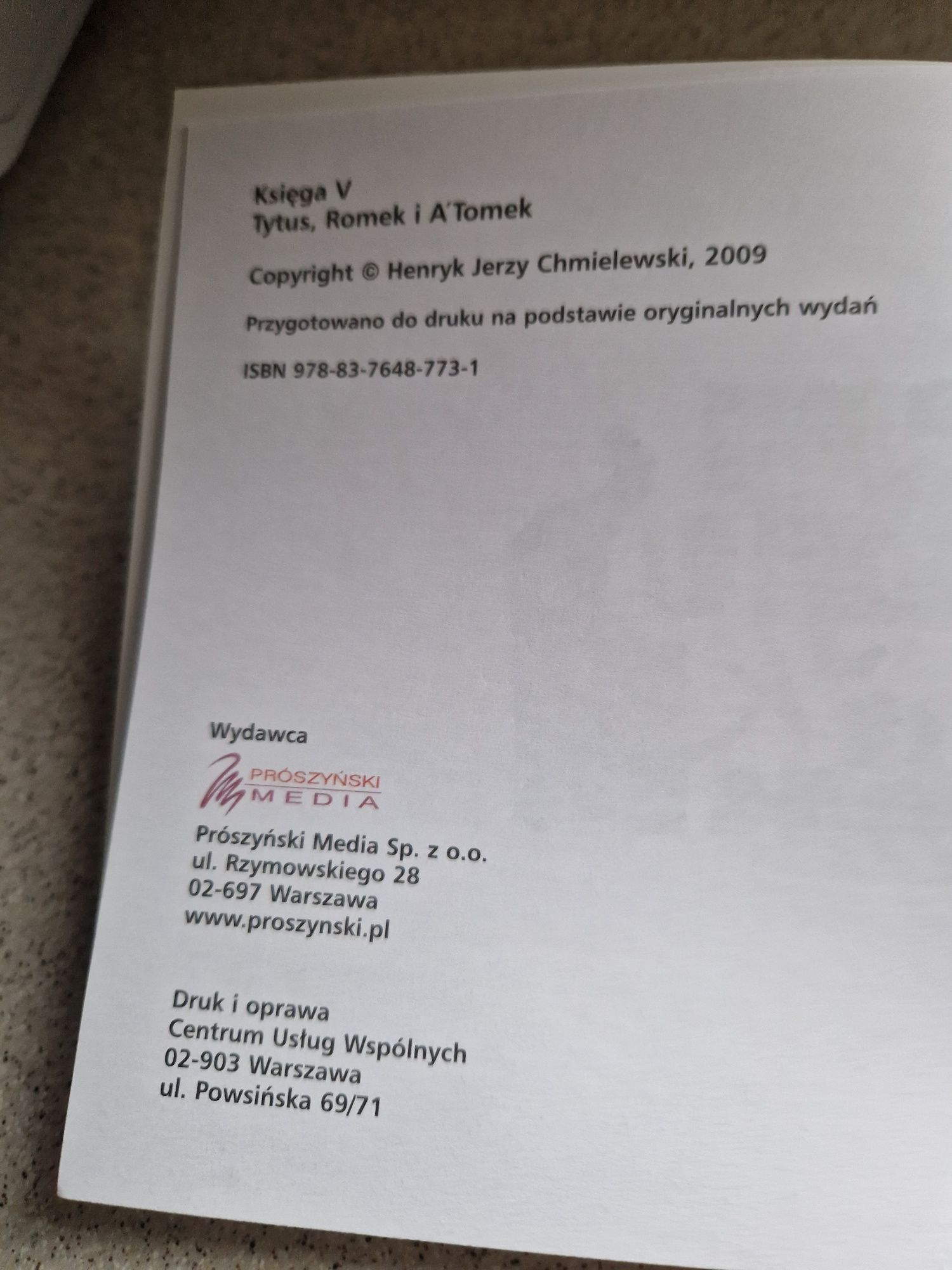 Tytus Romek i Atomek 2009 H. J. Chmielewski Księga 5
