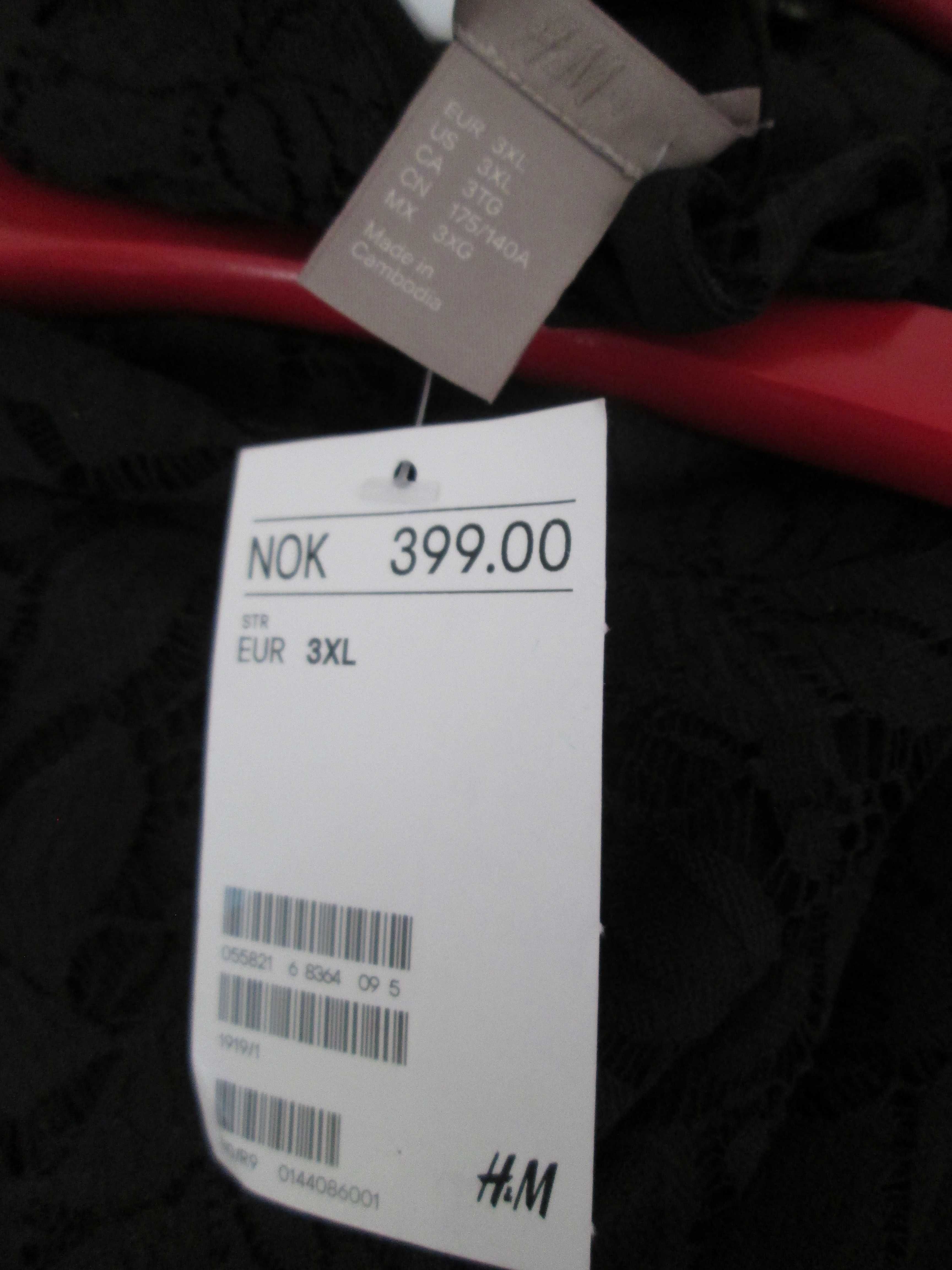 H&M sukienka damska koronkowa 3XL nowa