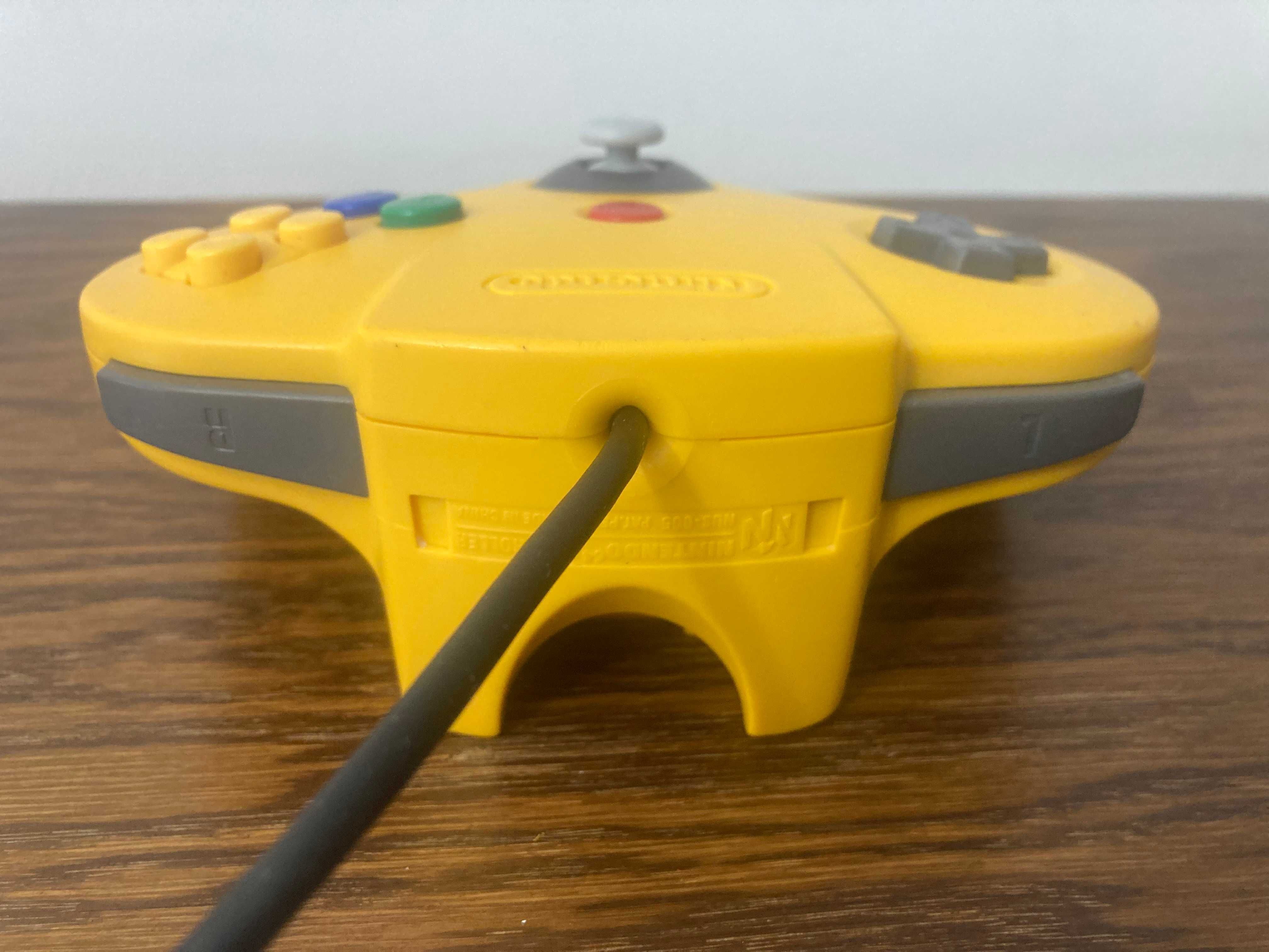 Nintendo N64 kontroler pad joystick N64 pad żółty zregenerowany