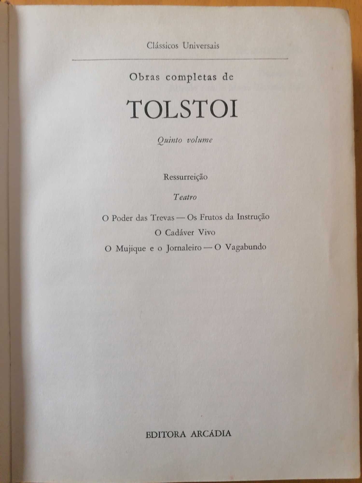 Obras de Leão Tolstoi