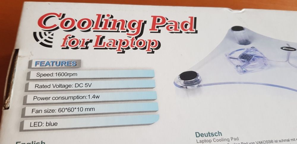Chłodząca podkładka pod laptop nowa