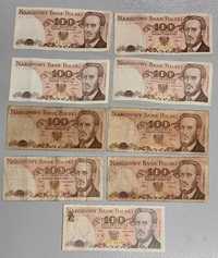 100 zł banknoty PRL 1986 - 1988
