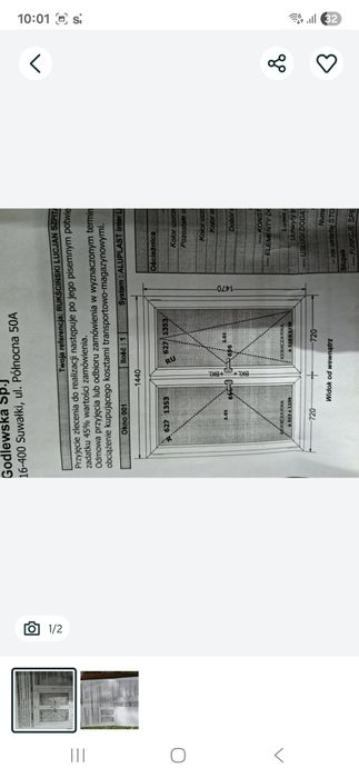 Nowe okno 2 skrzydłowe