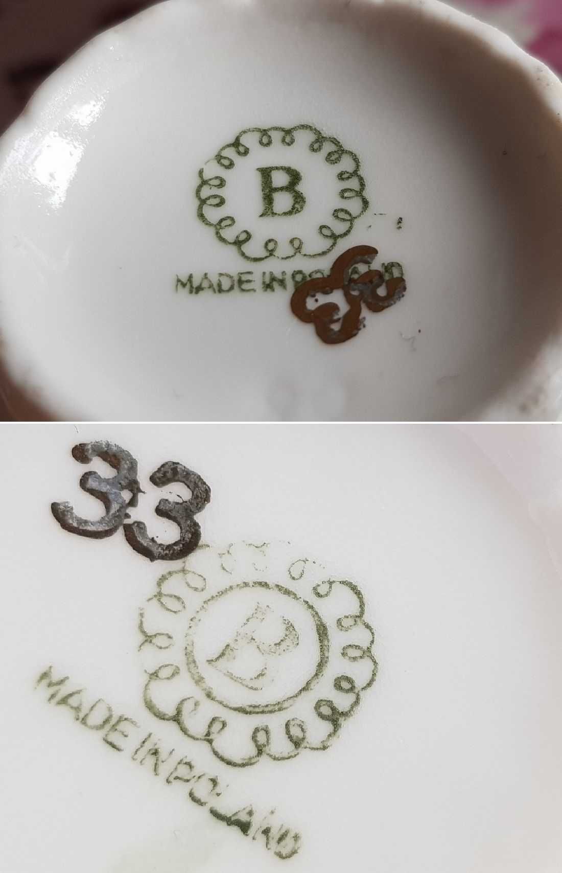 Bogucice śląska stara porcelana serwis filiżanka powojenna 70 letnia