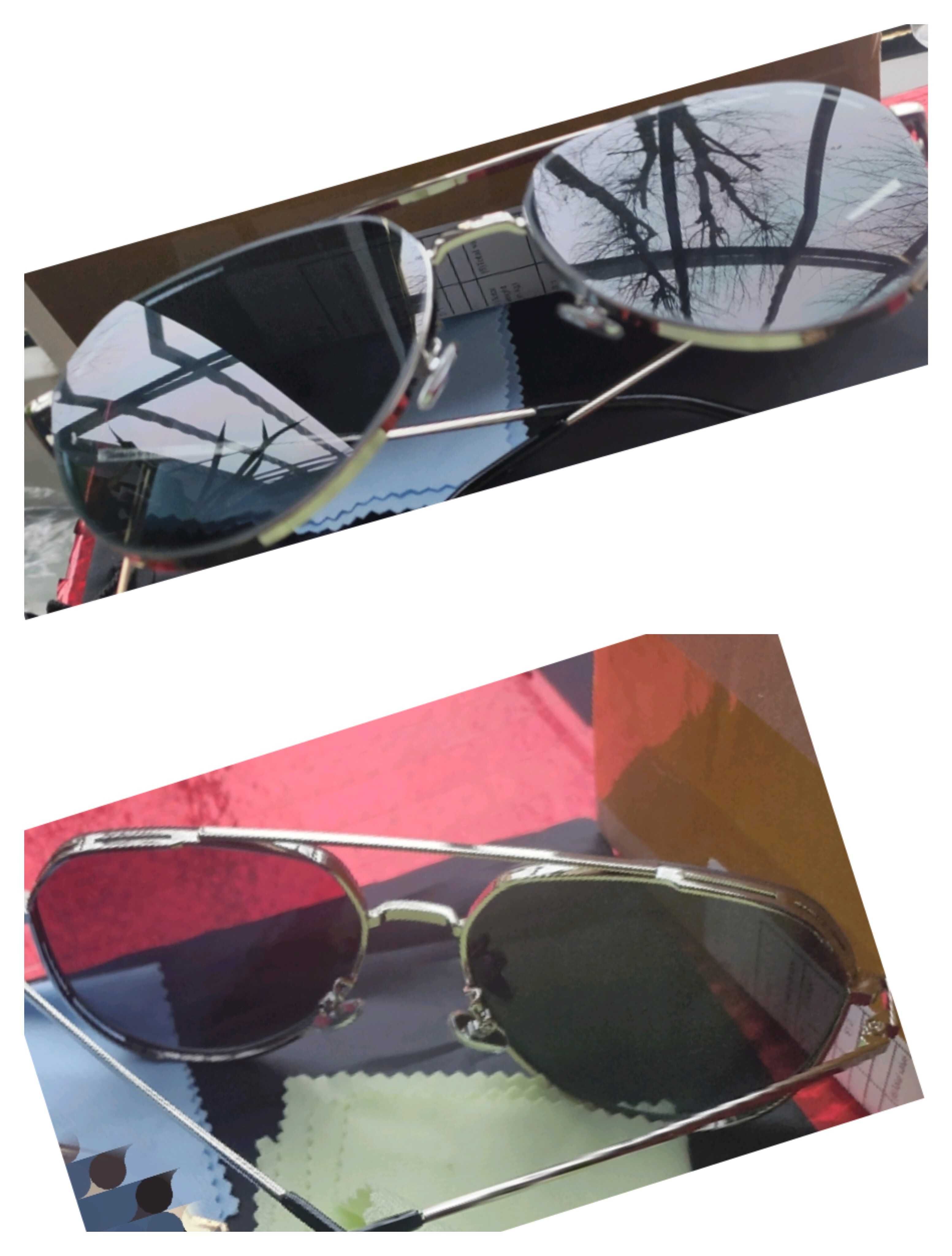 Мужские поляризационные солнцезащитные очки авиаторы. Silver.