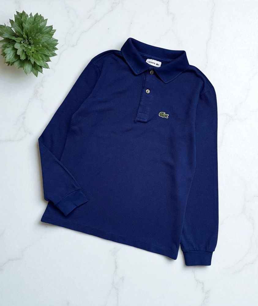Поло лонгслів Lacoste оригінал 100% бавовна на хлопчика 8 років