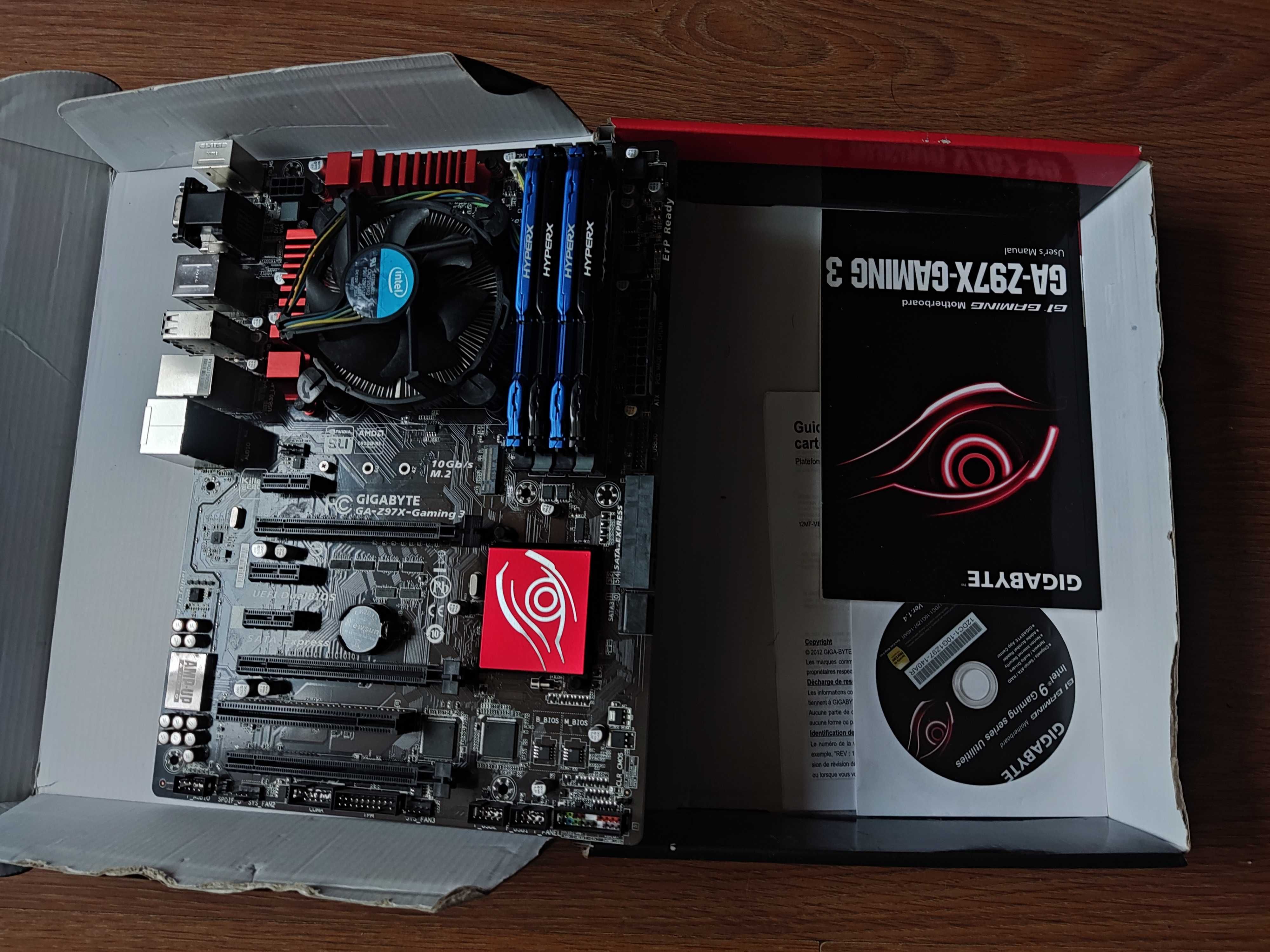 Zestaw komputer płyta główna Z97X Gaming 3 i5 4690k DELID 16GB 1866MHz