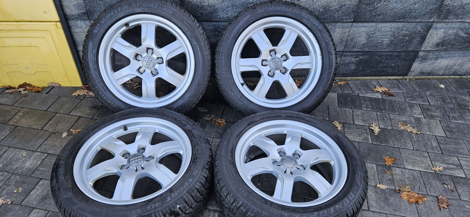 Alufelgi koła zimowe audi A5 8T0 7,5x17 5x112 et 28 225/50r17 dunlop