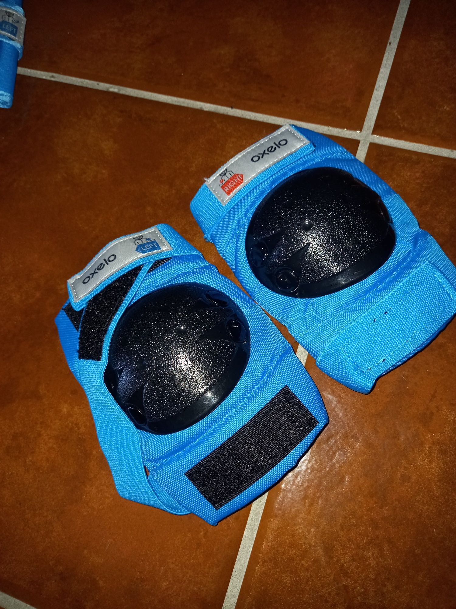 Proteções para cotovelo, joelho e mão