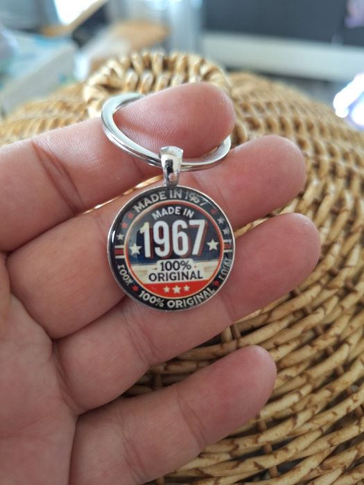 Brelok do kluczy vintage 1967 prezent urodziny mikołajki
