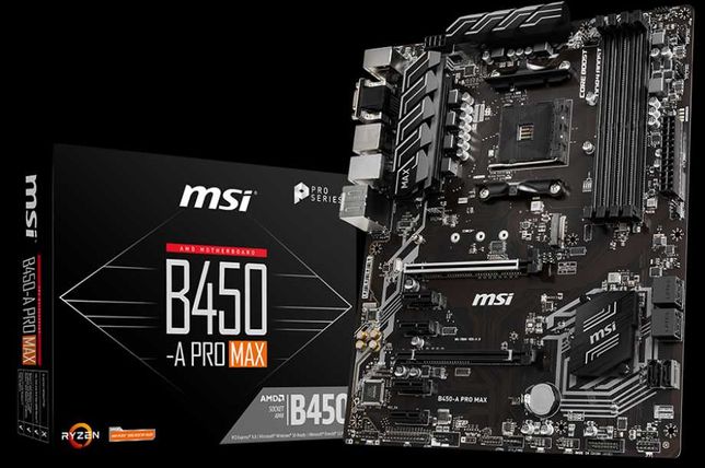 Материнская плата MSI B450-A Pro Max (sAM4, AMD B450, 1xPCIe 3.0 x16)