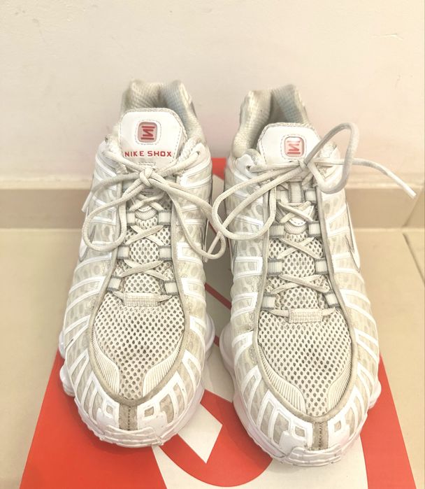 NIKE Shox TL White/Silver - unisex, z gwarancją