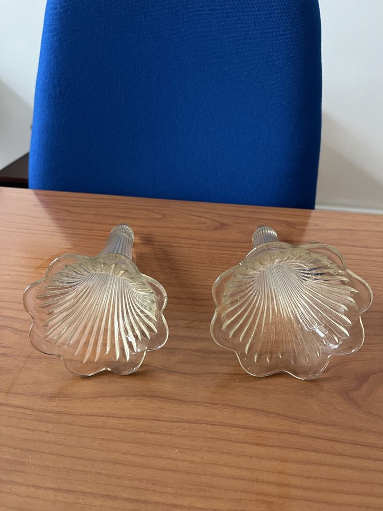 Floreiras lapidadas em cristal