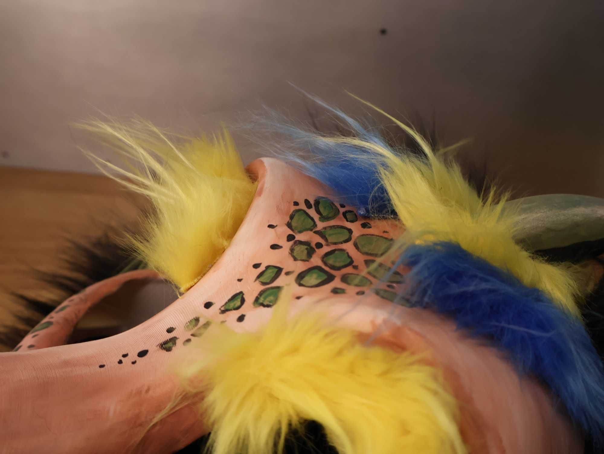 Cat Skull Kemono Ruchoma Maska Cosplay Fursiut Furry