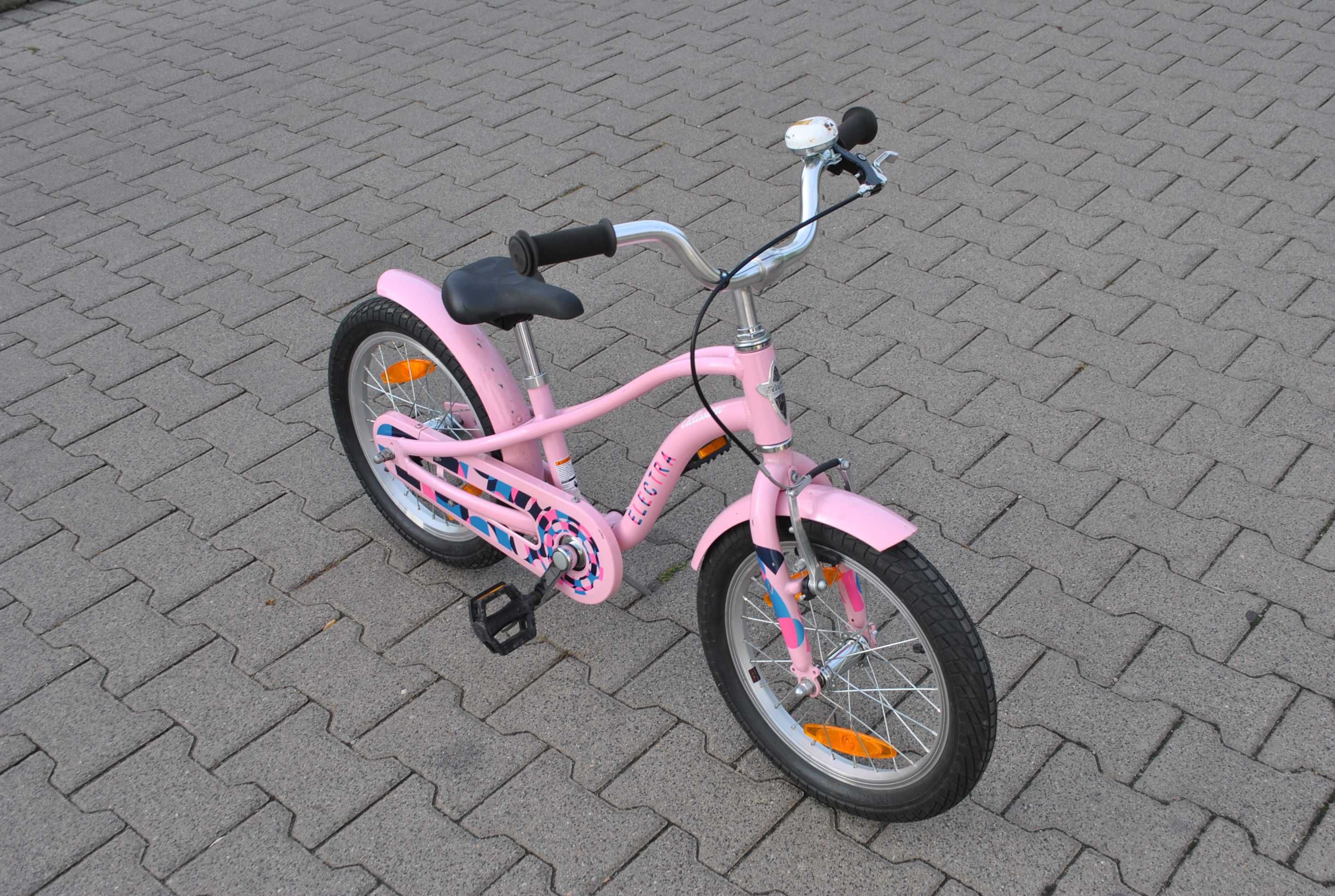 Różowy Rowerek Electra hawaii 16 cali dla dziewczynki cruiser