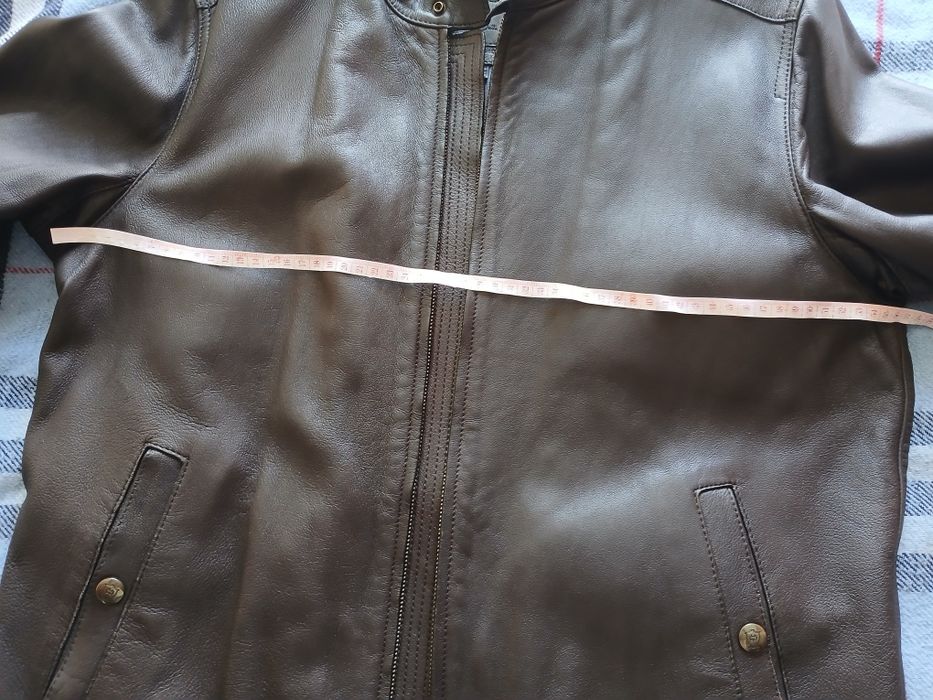 Шкіряна куртка Massimo Dutti, розмір по бірці XL