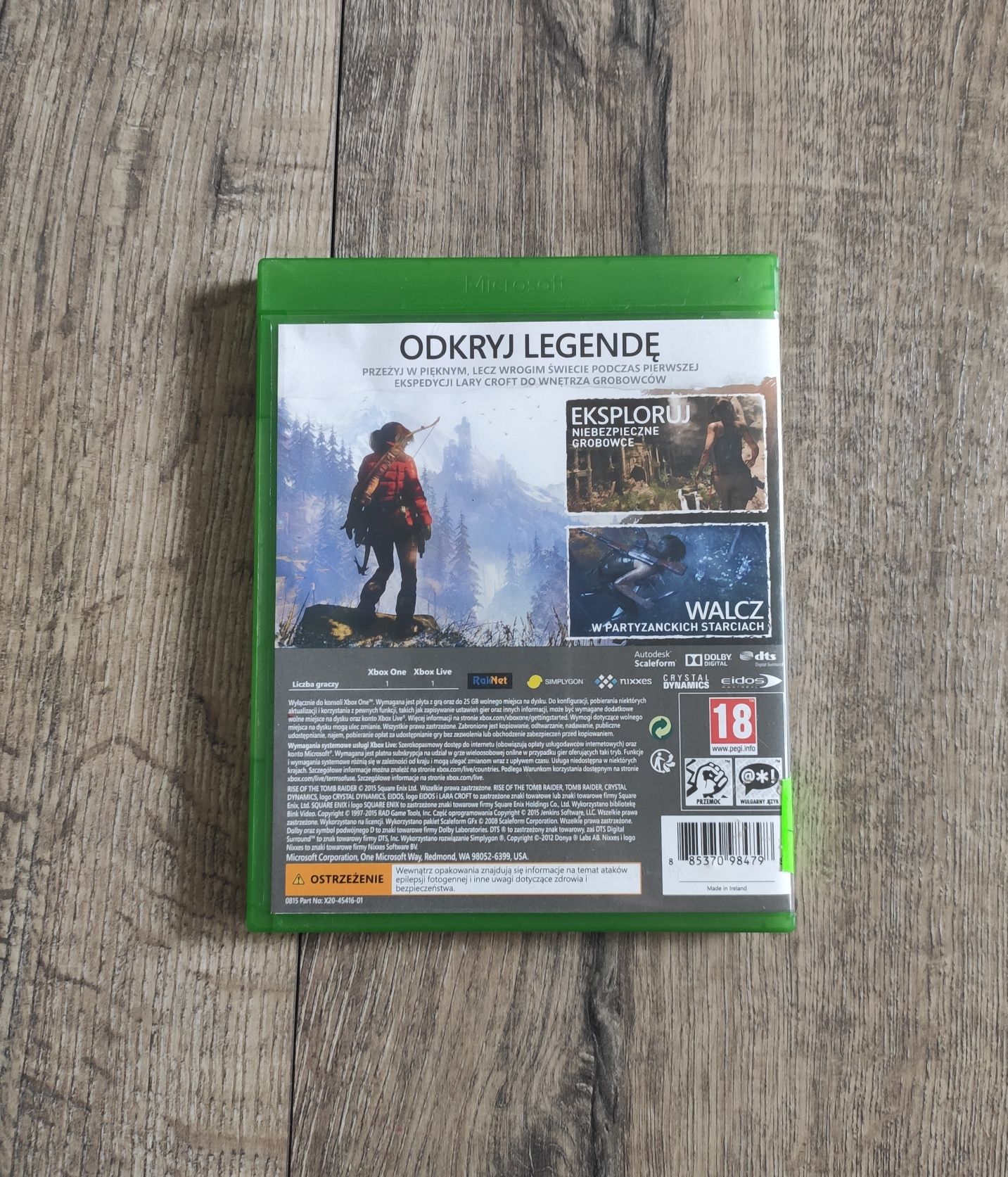 Gra Xbox One Rise of the Tomb Rider Wysyłka OLX Gwarancja Elbląg