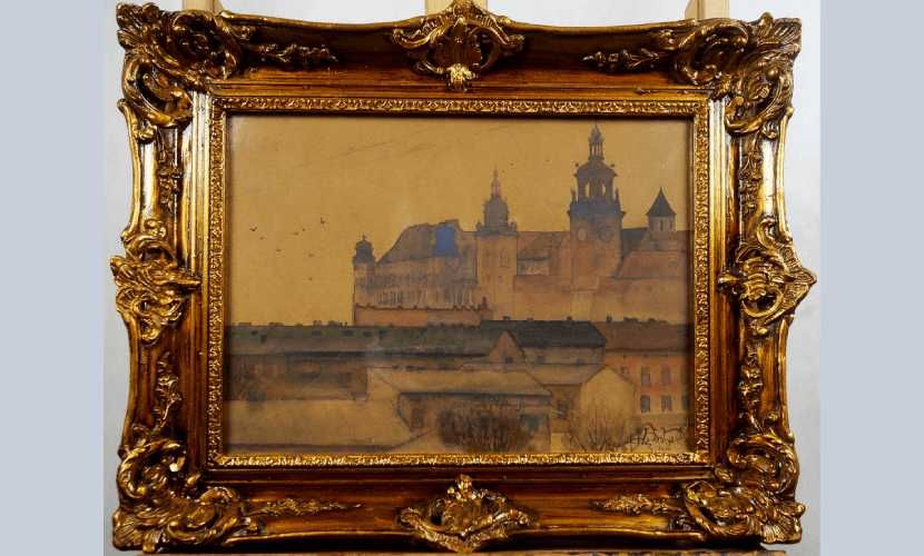Obraz akwarela Wawel o zmierzchu, Pociecha