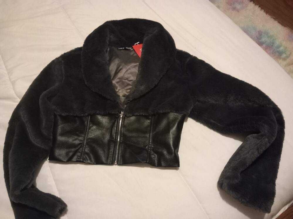 Casaco preto Shein