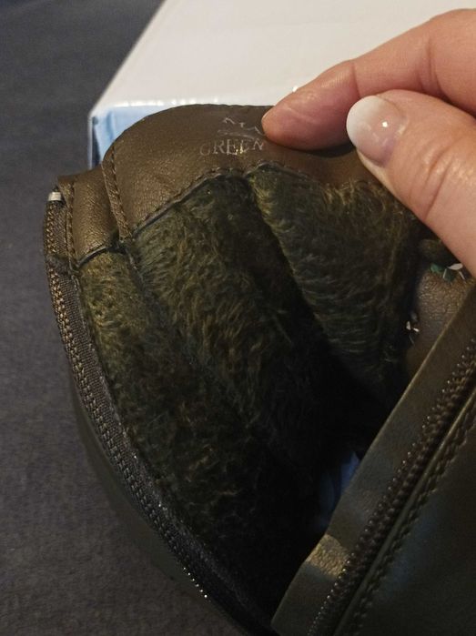 Botki damskie, trapery w kolorze khaki.