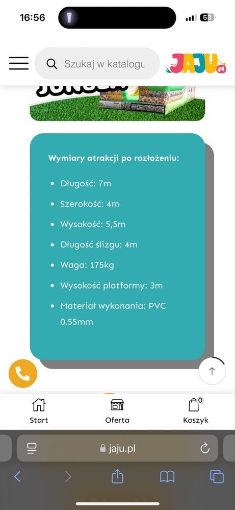 Nowa, Duża Zjeżdżalnia dmuchaniec wolne terminy
