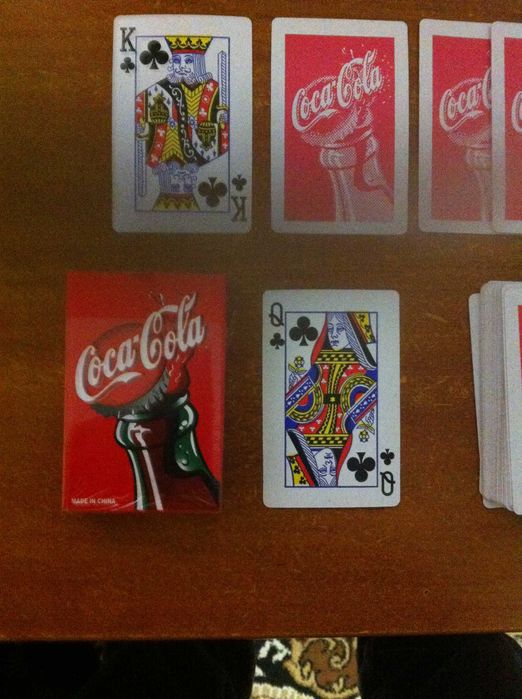 Карты игральные пластик. Козаки (Австрия), Доллар, Кока-кола, Украина.