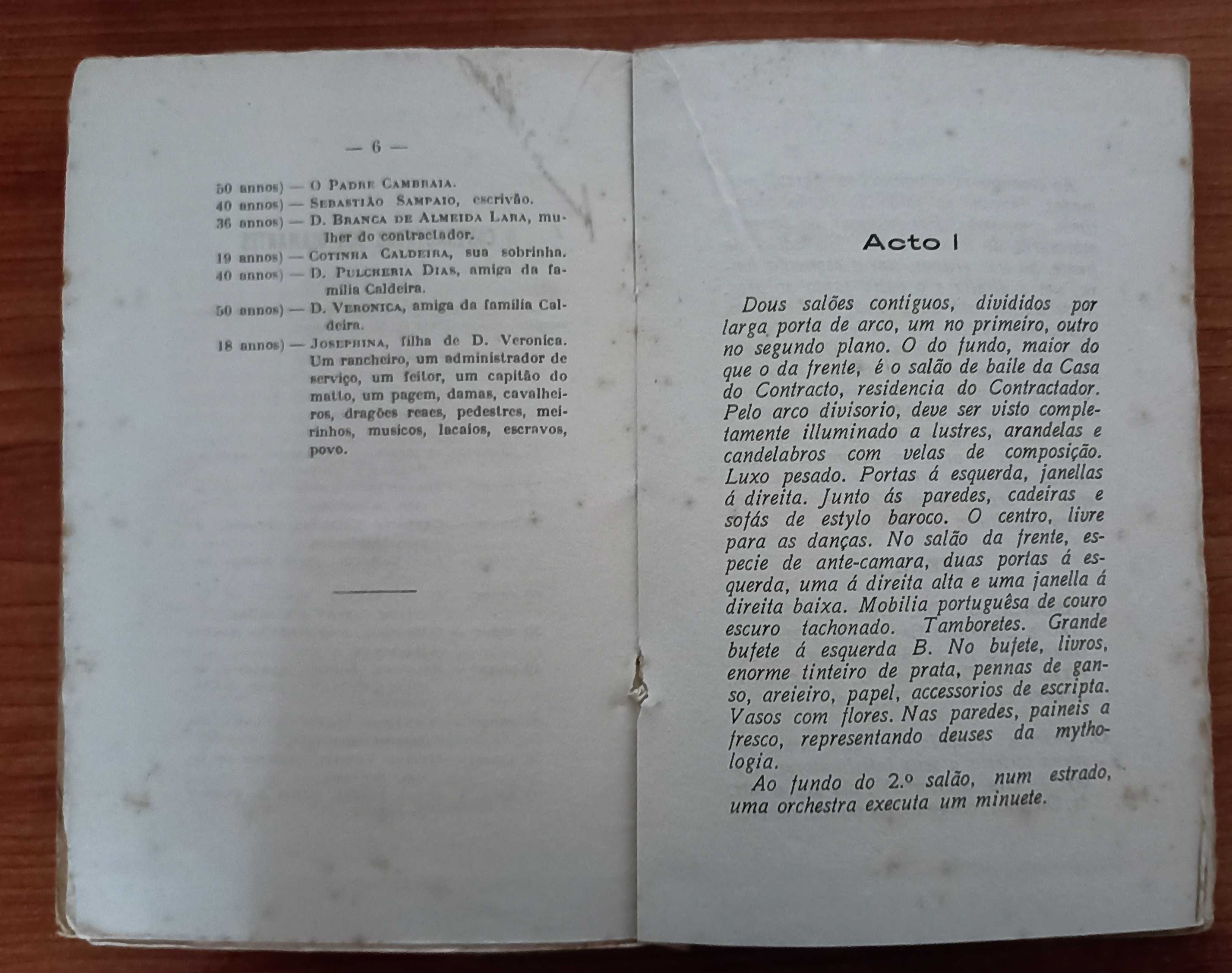 O Contractador dos Diamantes, Peça em 3 atos e um quadro (1917)